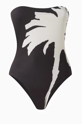 Palm Printed One-piece Swimsuit