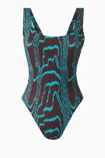 Grammistes Printed One-piece Swimsuit