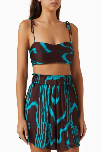 Turrito Crop Top in Viscose