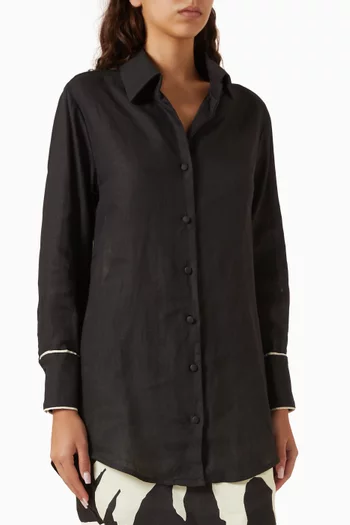 Palm Shirt in Linen