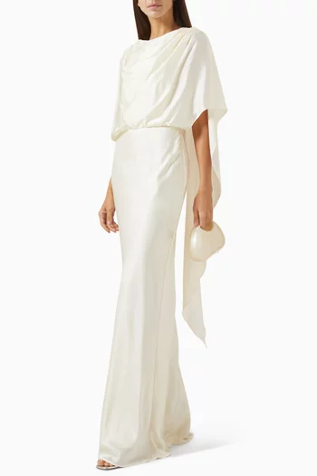 Elsa Knot-back Dress in Silk