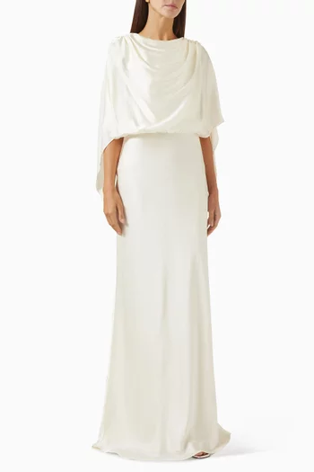 Elsa Knot-back Dress in Silk