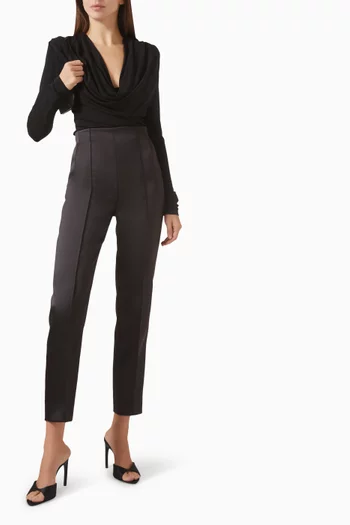 بنطال مسائي بخصر مرتفع