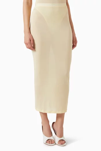 Sheer Tube Skirt in Nylon Blend