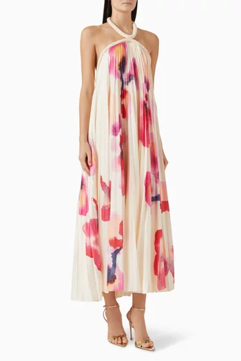 Fixby Pleated Maxi Dress