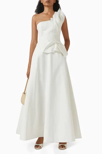 Drake One-shoulder Gown