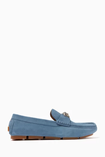 La Medusa Driver Shoes in Suede