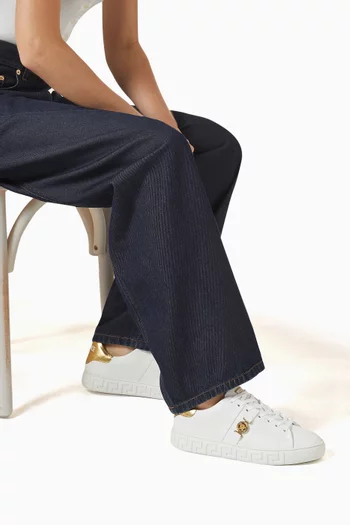 سنيكرز ميدوسا بيغي بنقشة غريكا اليونانية نايلون