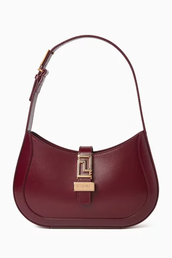 Greca Goddess Hobo Bag in Leather