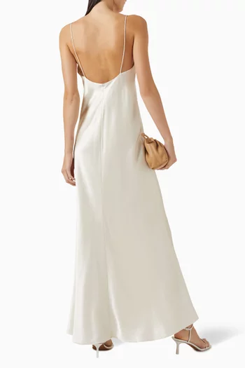 Cami Maxi Dress in Mulberry-silk