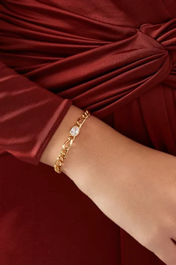 The Oval Bezel Chain Bracelet