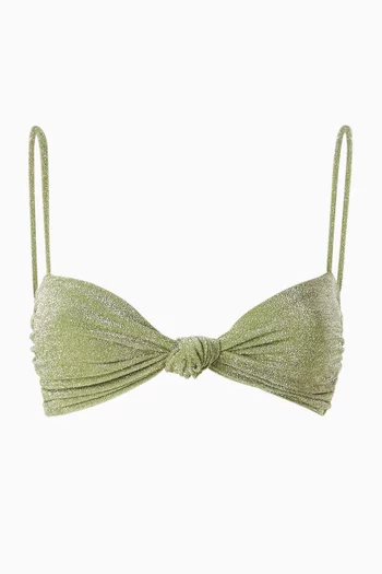 Heliconia Shimmering Bikini Top