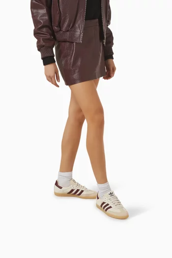 سنيكرز سامبا او جي أسفل الكاحل جلد