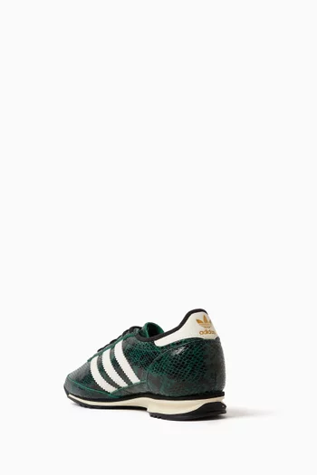 SL 72 OG W Low Top Sneakers in Snake-print Leather