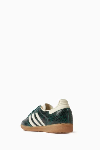 Samba OG W Low Top Sneakers in Snakeskin-print Leather
