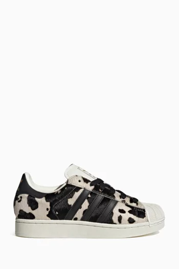 Superstar II Sneakers in Cow-printed Pony Hair