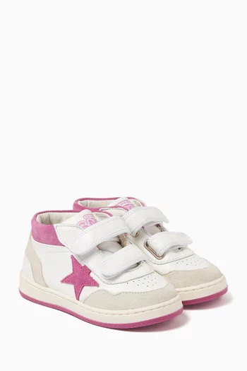 June Basket Sneakers in Leather