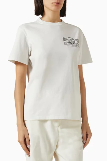 Printed T-shirt in Cotton