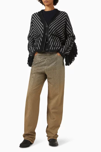 Kim Swarovski Crystal-embellished Jeans