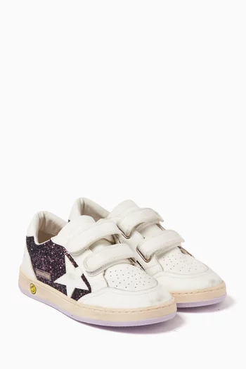 Glitter Panel Ball Star Sneakers
