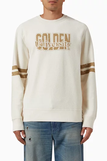 Printed Sweatshirt in Cotton