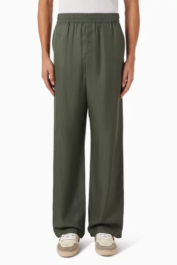 Vertical Stripe Sweatpants in Viscose