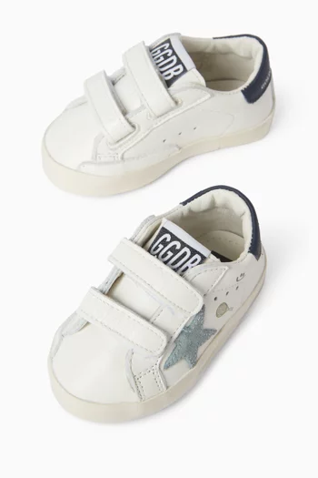 Baby School Sneakers in Leather