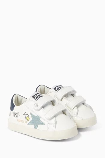 Baby School Sneakers in Leather