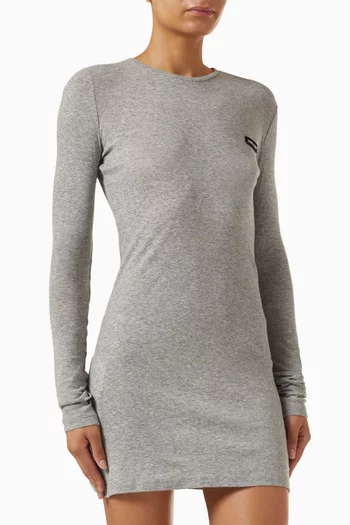 Logo Dress in Rib-jersey