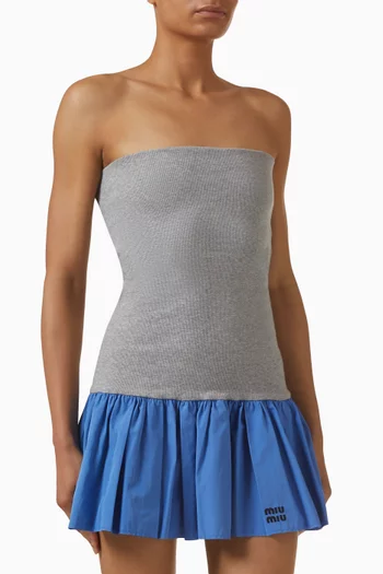 Strapless Mini Dress in Jersey