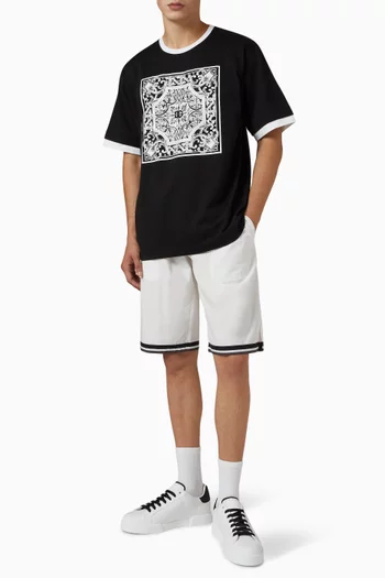 Drawstring Shorts in Poplin