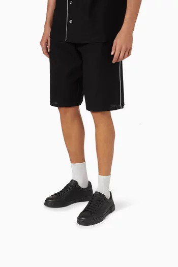 Strobel Portofino Perforated Sneakers in Leather