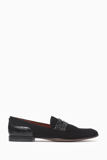 Loafers in Suede & Leather