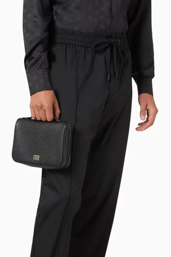 Sicily Top Handle Pouch in Alpine Leather
