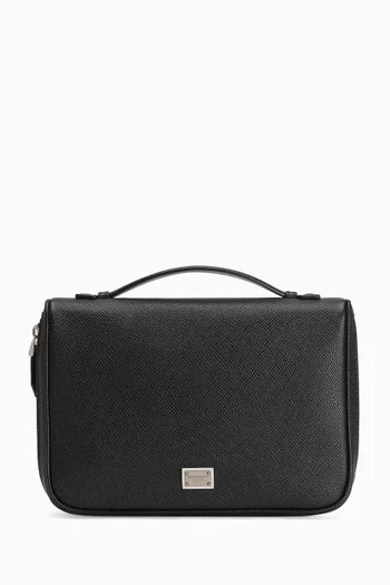 Sicily Top Handle Pouch in Alpine Leather