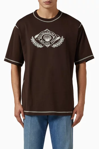 Shell Printed T-shirt in Cotton