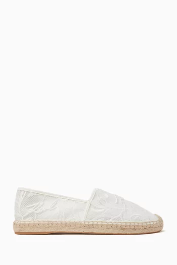 Kamini Orchid Espadrilles in Lace