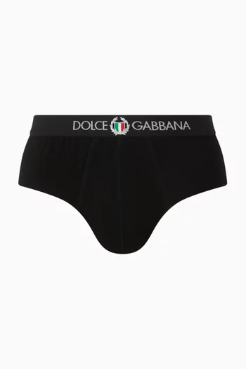Logo Band Brando Briefs in Stretch Jersey