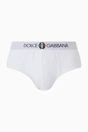 Logo Band Brando Briefs in Stretch Jersey