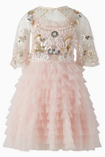 Golden Daisies Tutu Dress in Tulle