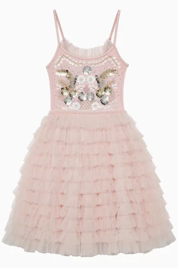 Golden Daisies Tutu Dress in Tulle