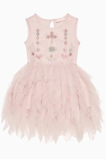Bébé Floral Fête Tutu Dress in Tulle