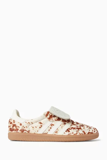 Samba LT Cow-print Sneakers in Pony Hair & Leather