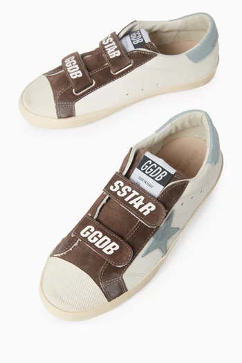 Old School Sneakers in Leather & Canvas