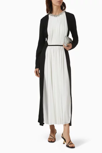 Esther Embellished Dress in Plisse