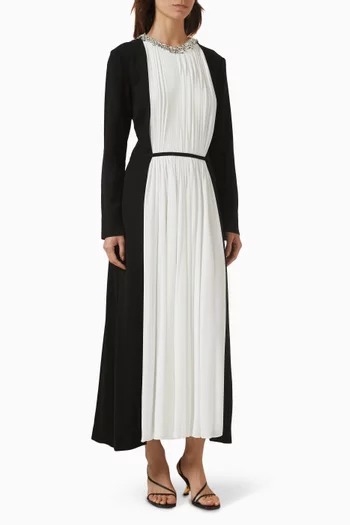 Esther Embellished Dress in Plisse