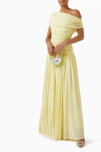 Rhiannon Draped Dress in Jersey