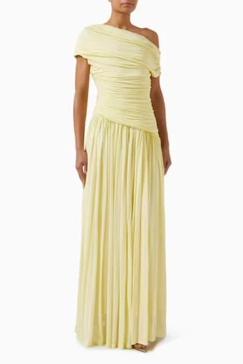 Rhiannon Draped Dress in Jersey