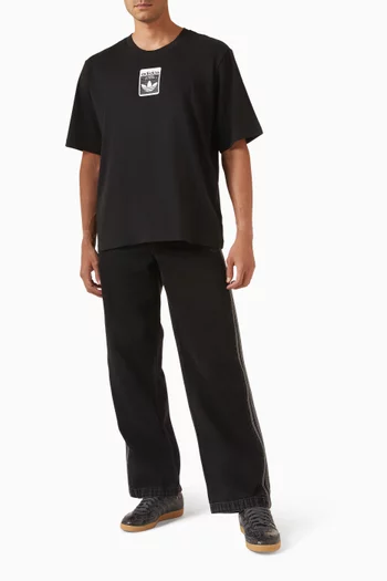 تي شيرت ليو فضفاض قطن