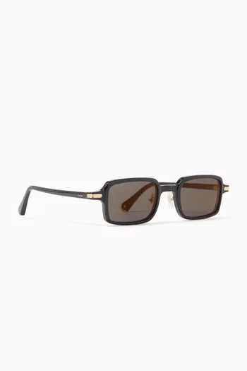 Rectangle Sunglasses in Acetate